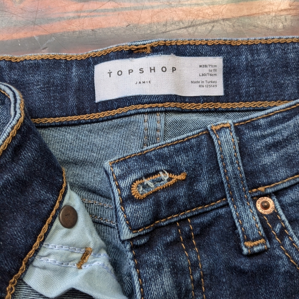 Topshop Jamie High-Waisted Skinny Jeans | W28 L30 - Picture 2 of 5